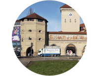 Das Isartor in München, Heimat des Turmstüberls